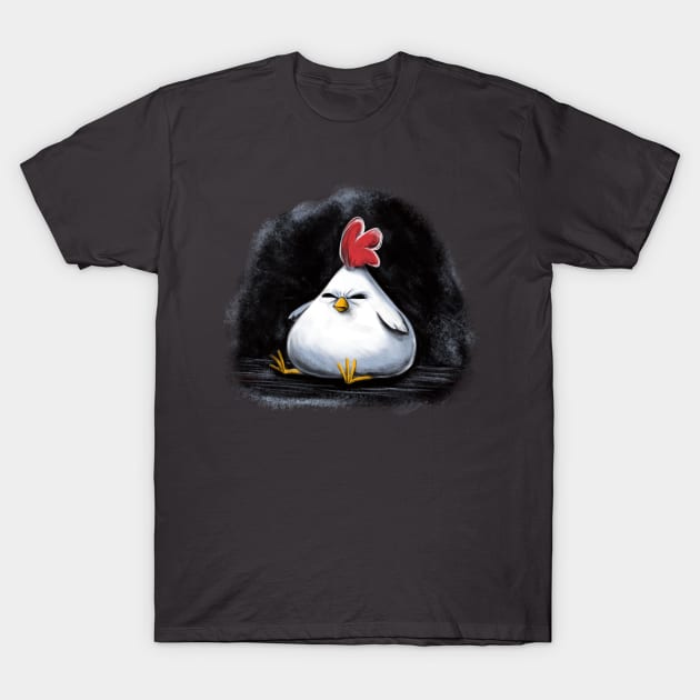 Angry Chicken T-Shirt by Raging Sockmonkey